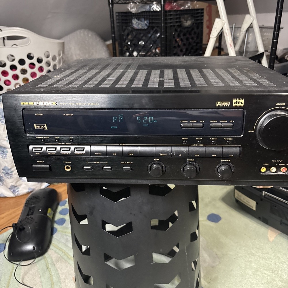 Vintage Marantz SR880MK2U 5.1 A/V Receiver Dolby Digital DTS AM/FM Tuner Black